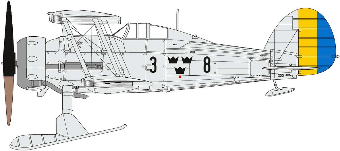 Airfix A40004 - Swedish Air Force 100Th Anniversary Set Fly - 1 72