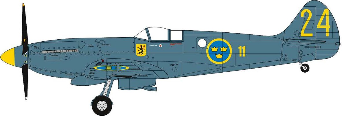 Airfix A40004 - Swedish Air Force 100Th Anniversary Set Fly - 1 72