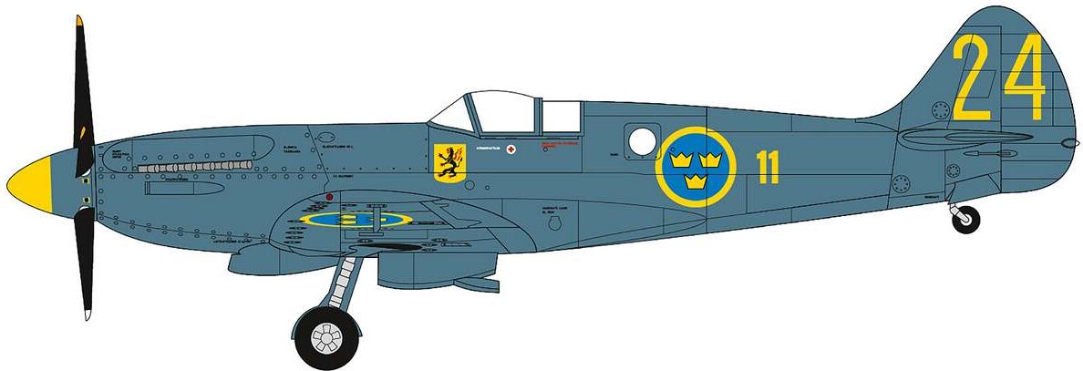 Airfix A40004 - Swedish Air Force 100Th Anniversary Set Fly - 1 72
