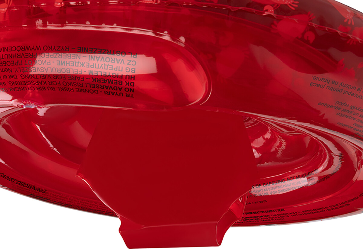 Swim Essentials - Baby Badering - 0-1 År - 69 Cm - Krabber - Rød