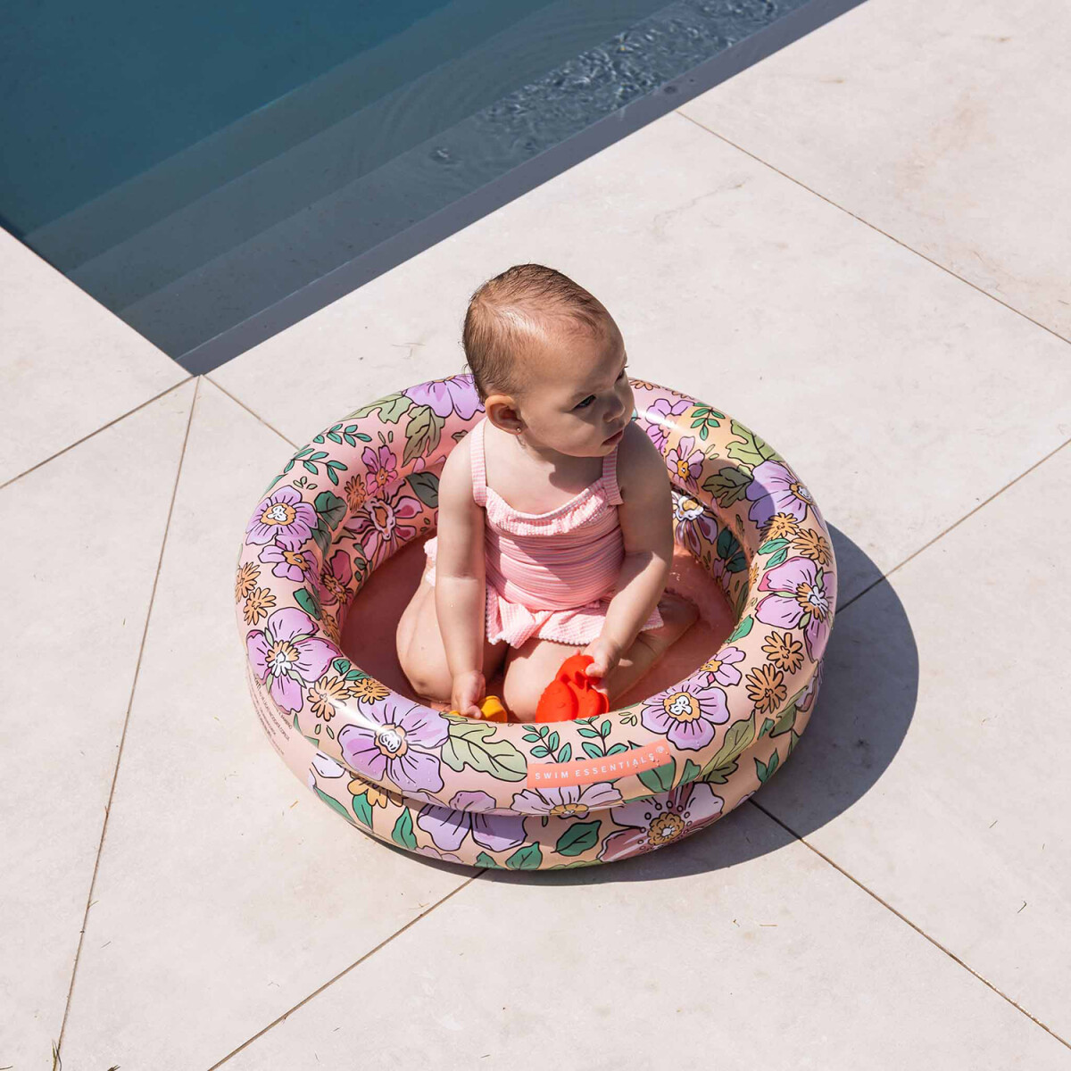Swim Essentials - Soppebassin - Ø 60 Cm - Blomster