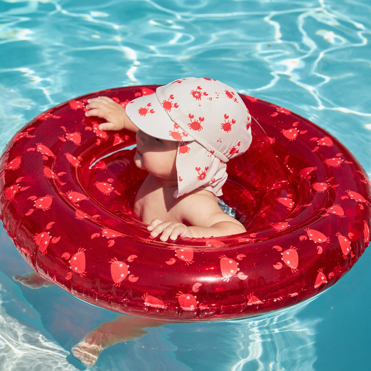 Swim Essentials - Badehat 2-4 År Solbeskytter - Oh Crab