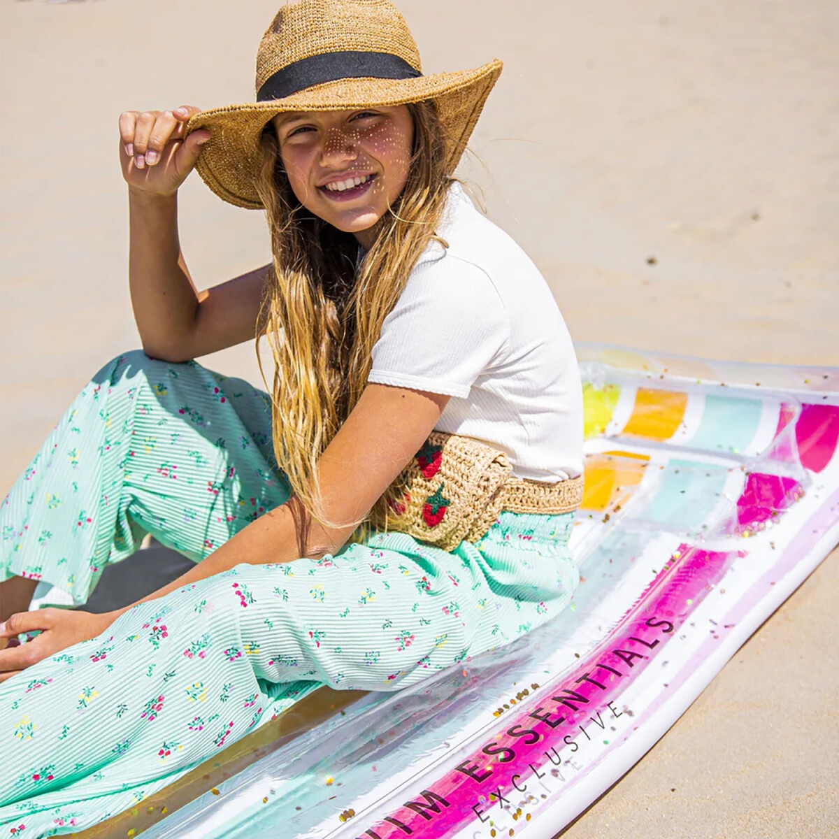 Swim Essentials - Bademadras 177 Cm - Colour Rush