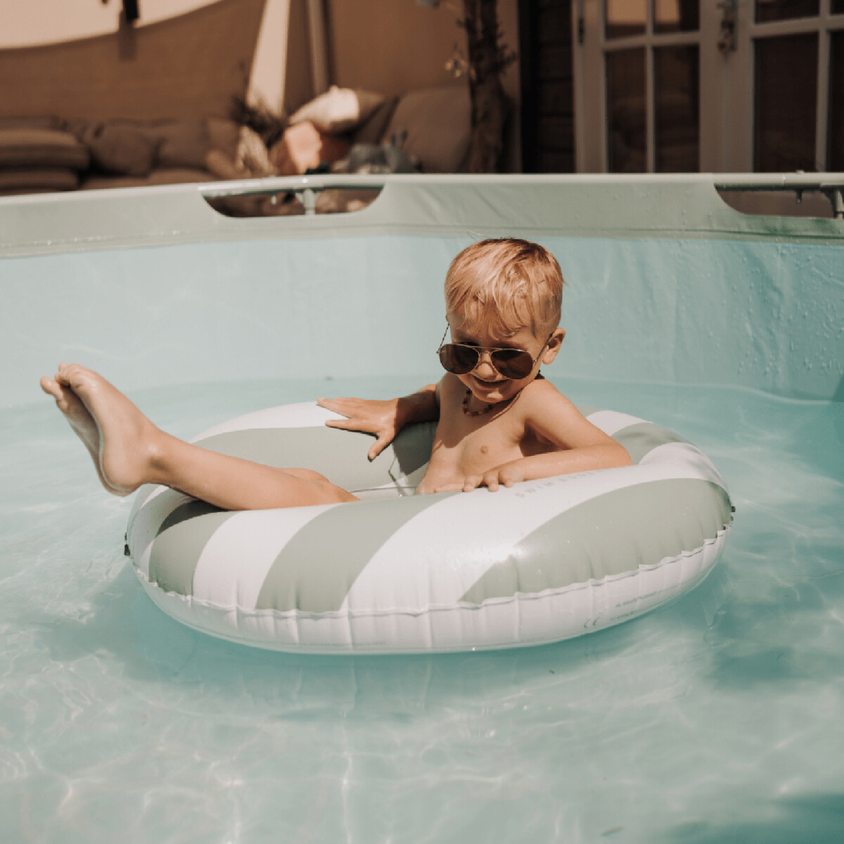 Swim Essentials - Badering - Fra 6 År - 90 Cm - Essens Grøn Hvid