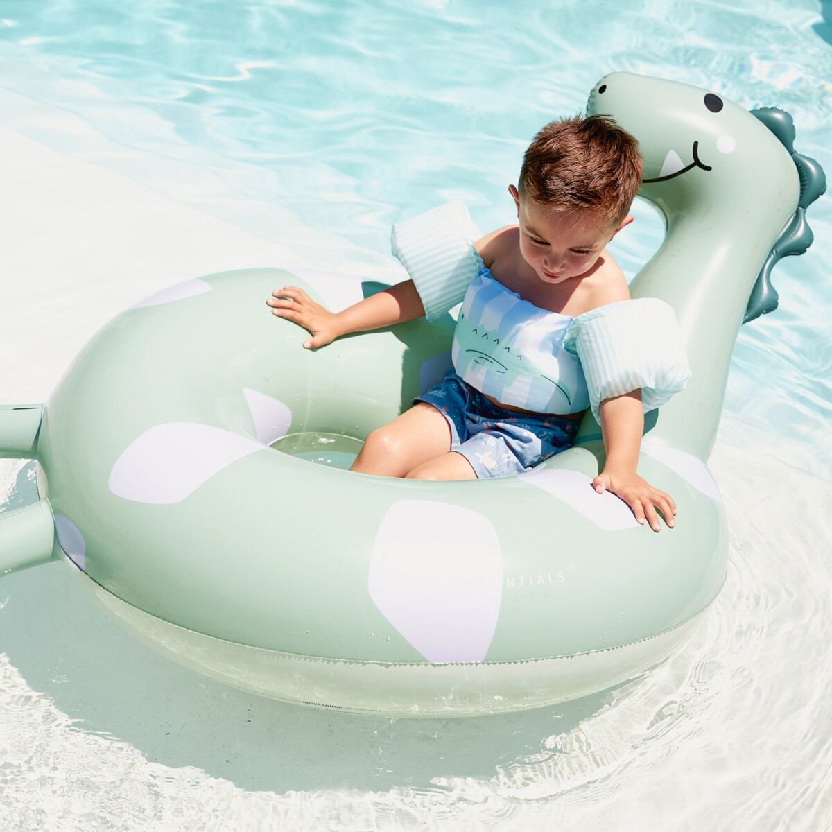Swim Essentials - Badering - Fra 6 År - 95 Cm - Grøn Dinosaur