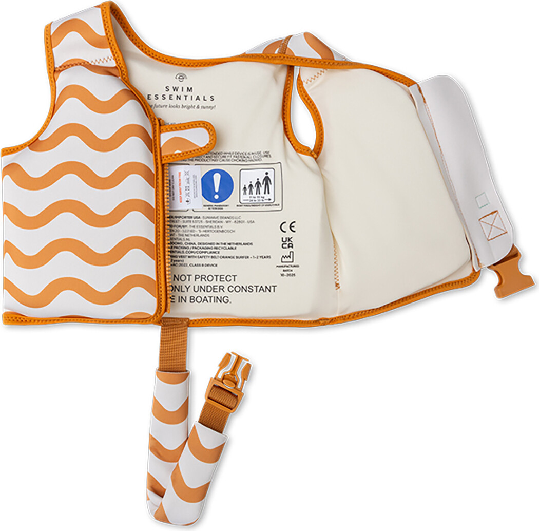 Swim Essentials - Svømmevest 15-18 Kg - Orange Surfer