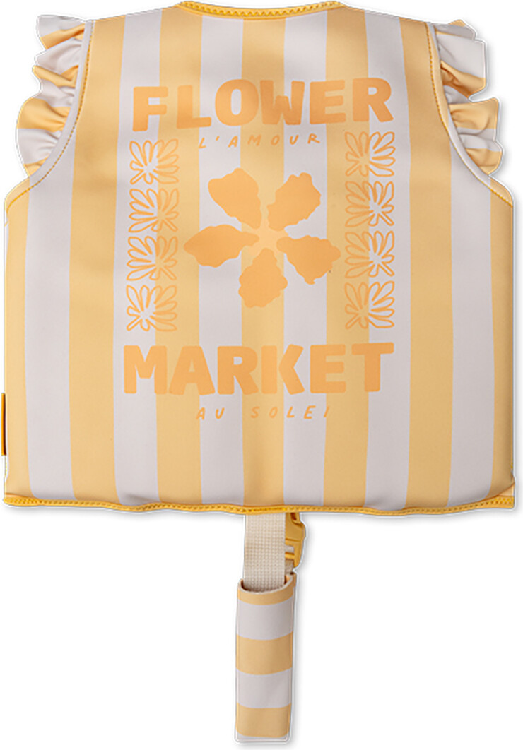 Swim Essentials - Svømmevest - 2-3 År - 15-18 Kg - Gul Blomst