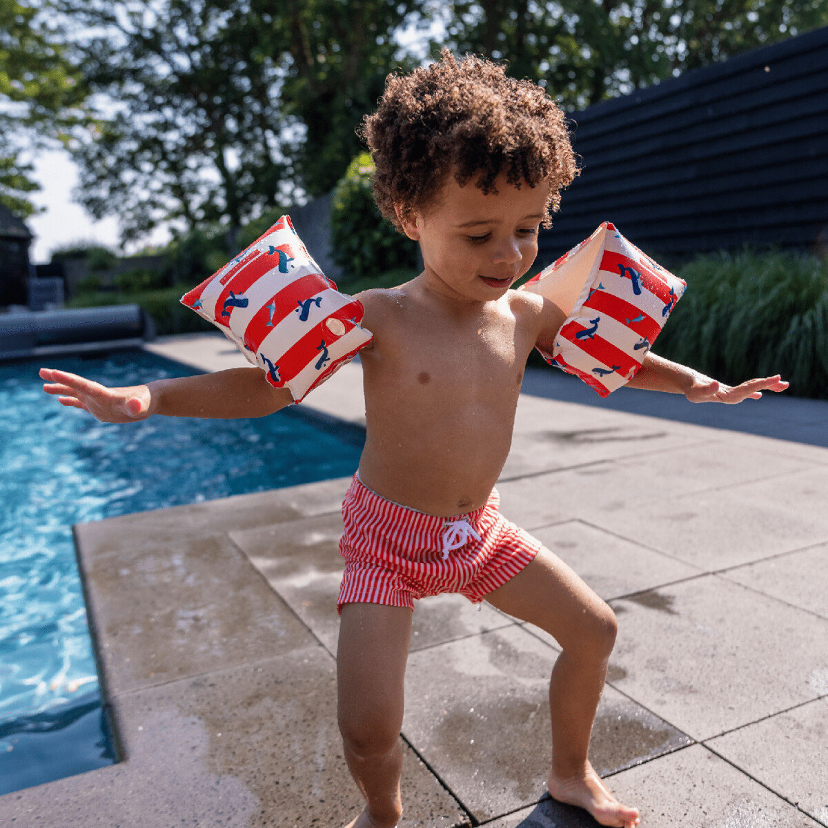 Swim Essentials - Svømmevinger 2-6 År - Ocean Stripes