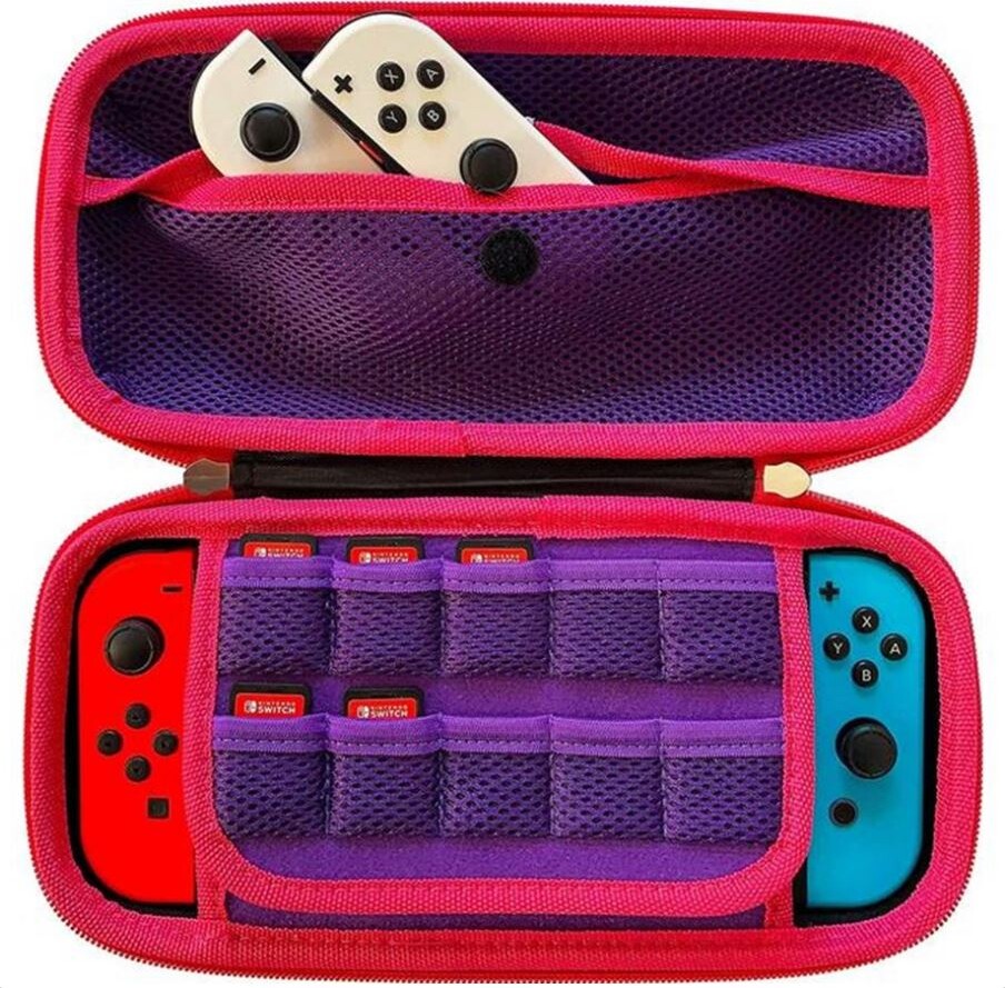 Nintendo Switch Case Etui - Violet Med Enhjørning