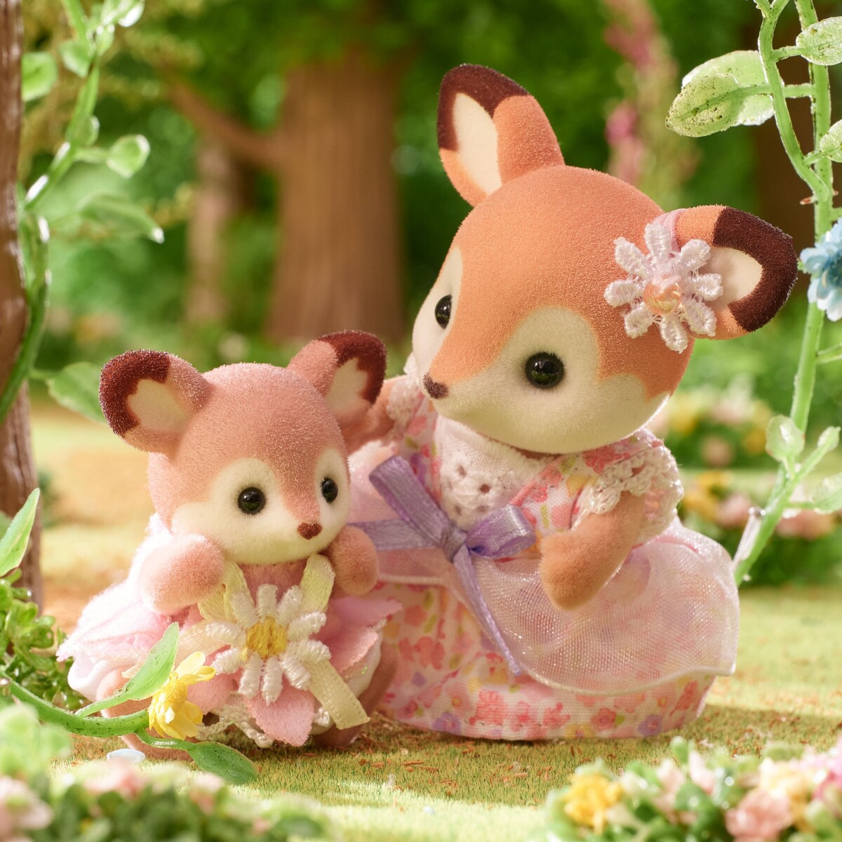 Sylvanian Families - Baby Hjortene - Blomstergynge Sæt 5801