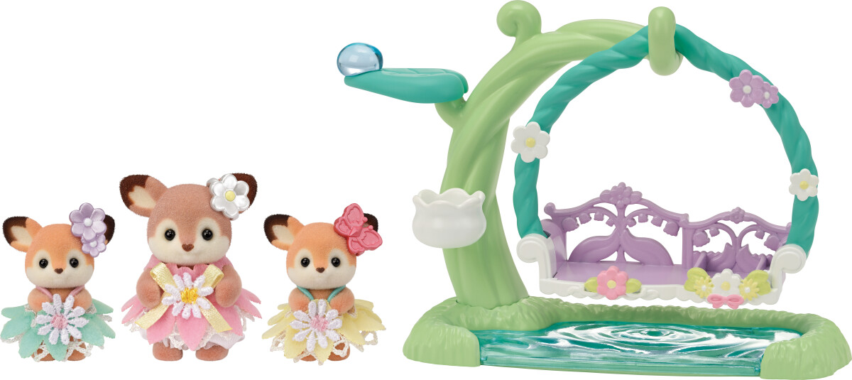 Sylvanian Families - Baby Hjortene - Blomstergynge Sæt 5801