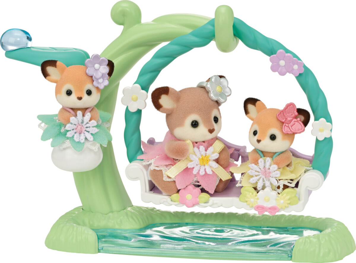 Sylvanian Families - Baby Hjortene - Blomstergynge Sæt 5801