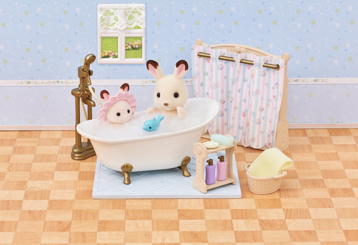Sylvanian Families - Badeværelse - Bade Og Brusesæt - 5739