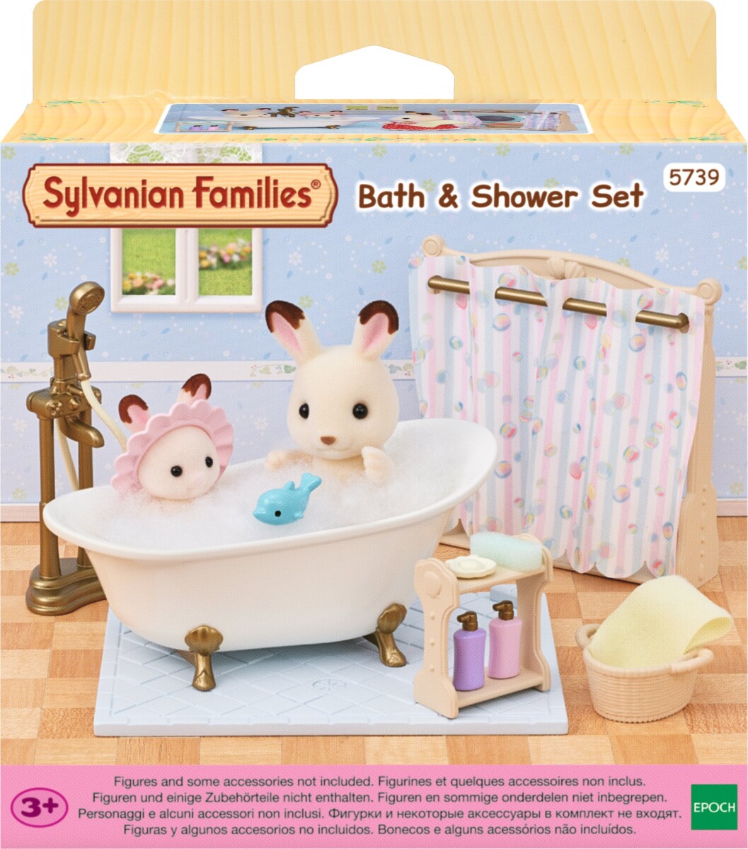 Sylvanian Families - Badeværelse - Bade Og Brusesæt - 5739