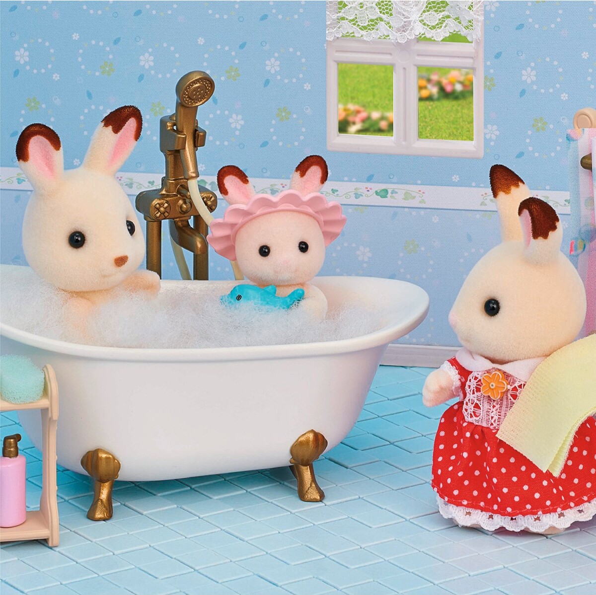 Sylvanian Families - Badeværelse - Bade Og Brusesæt - 5739