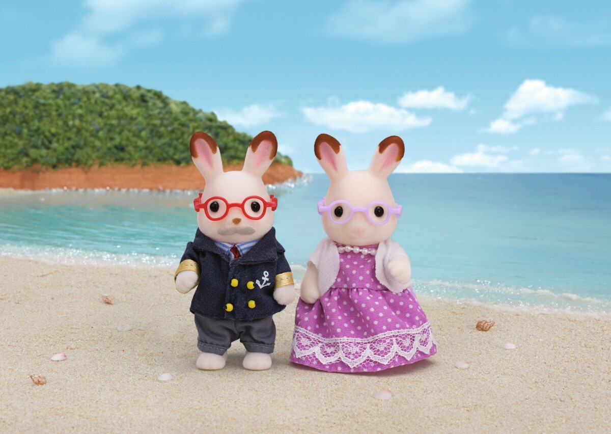 Sylvanian Families Figurer - Bedsteforældrene Chokoladekanin