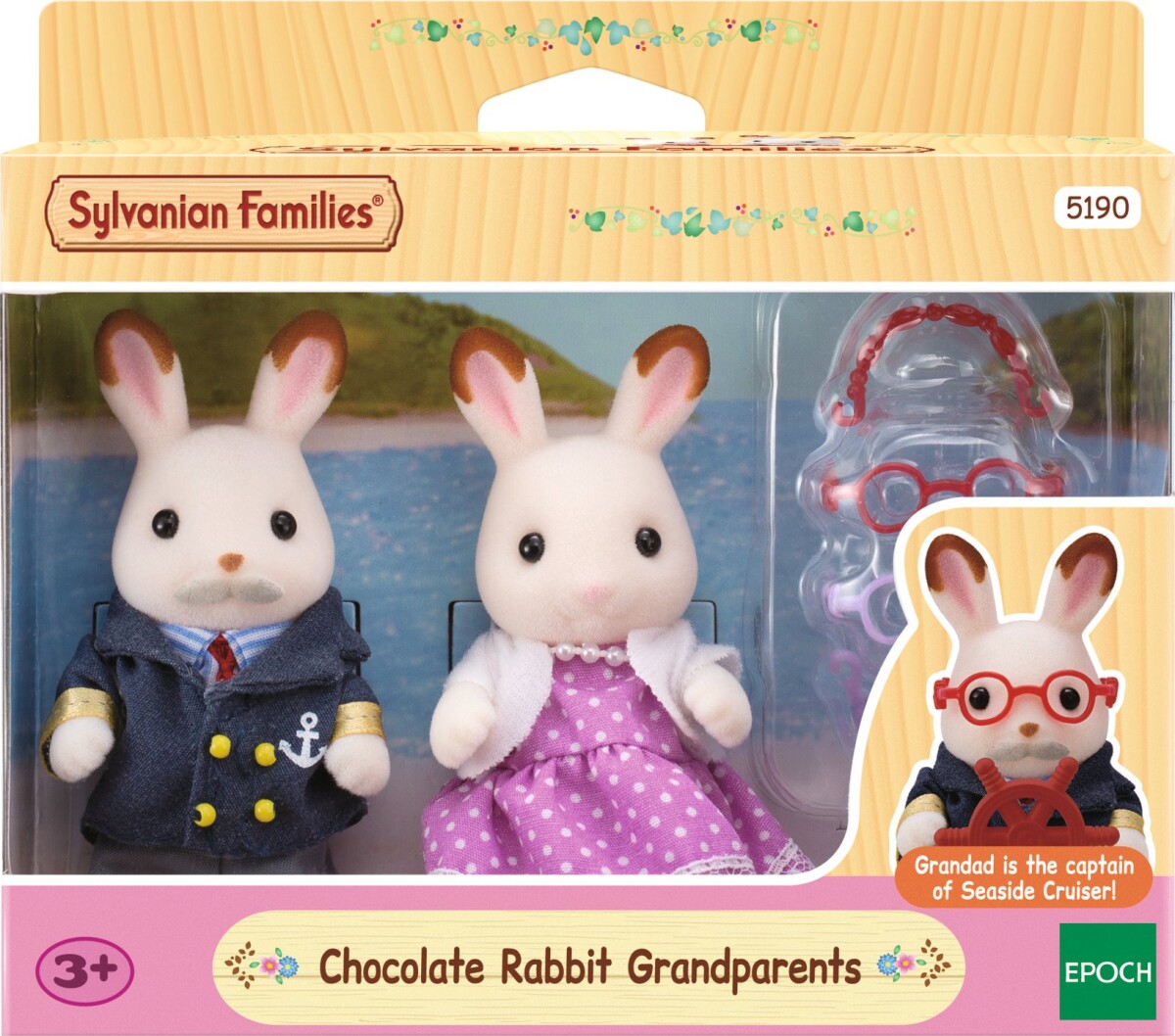 Sylvanian Families Figurer - Bedsteforældrene Chokoladekanin