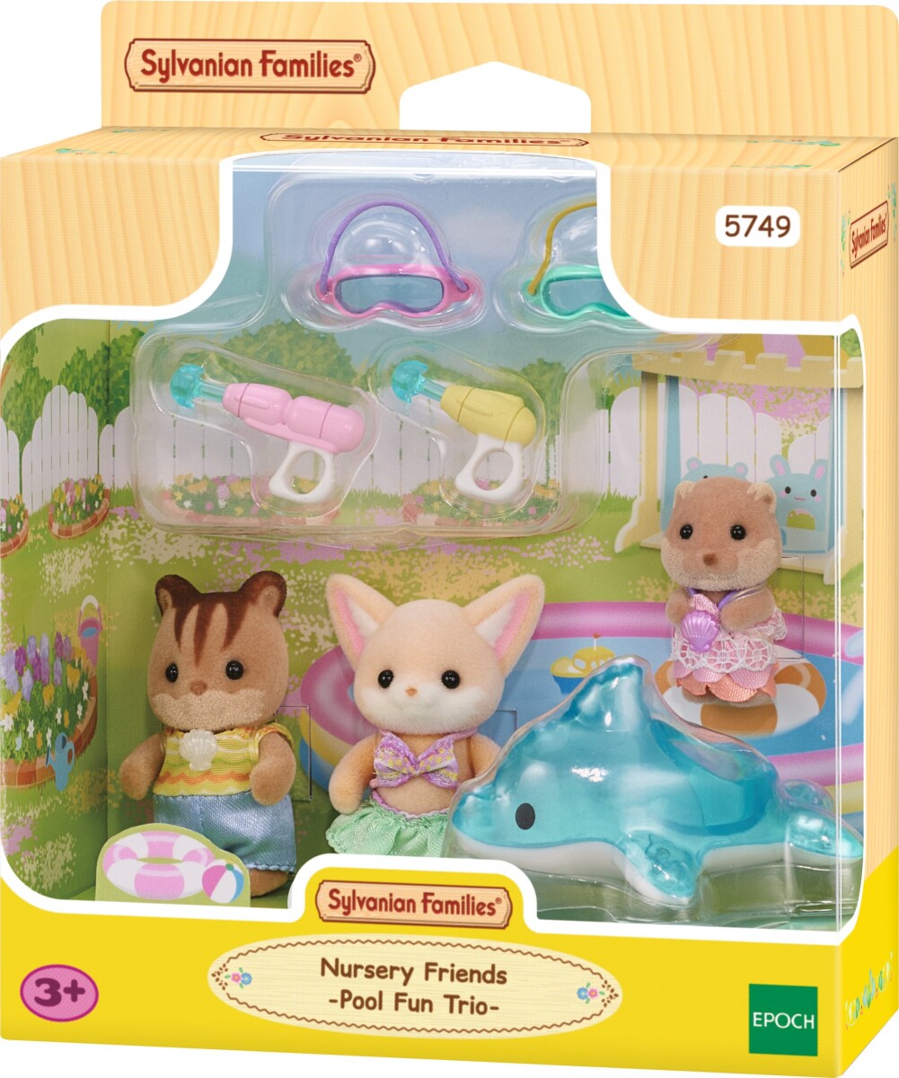 Sylvanian Families - Børnehave Venner - Badebassin Trio - 5749