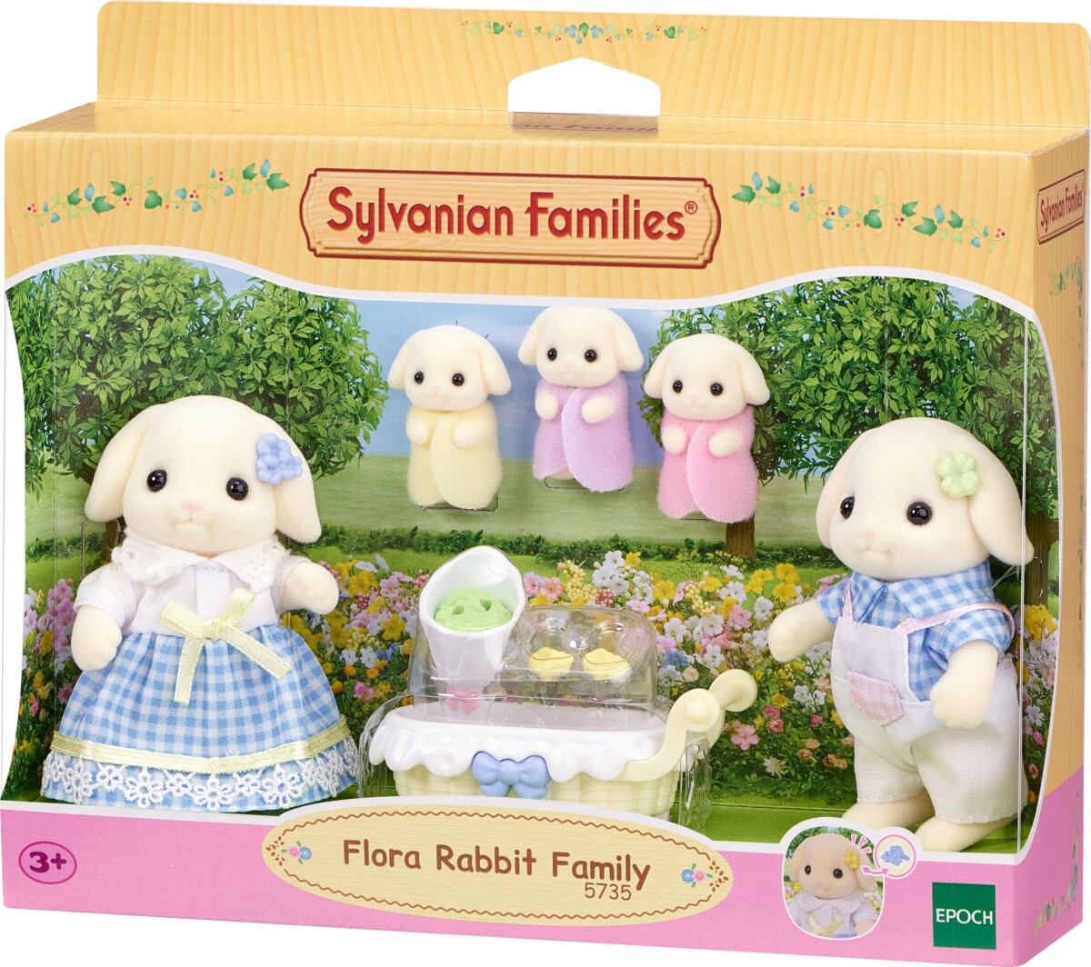 Sylvanian Families Figurer - Flora Kanin Familie - 5735