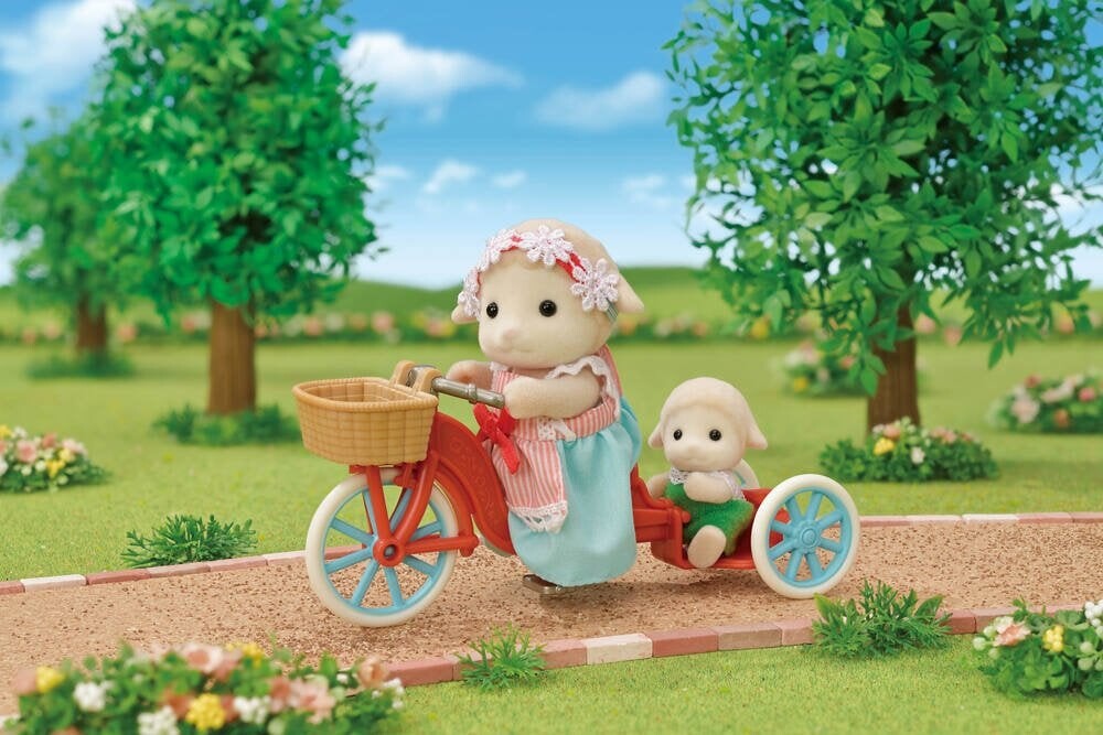 Sylvanian Families - Popcorn Cykelvogn Med Får Sæt - 5653