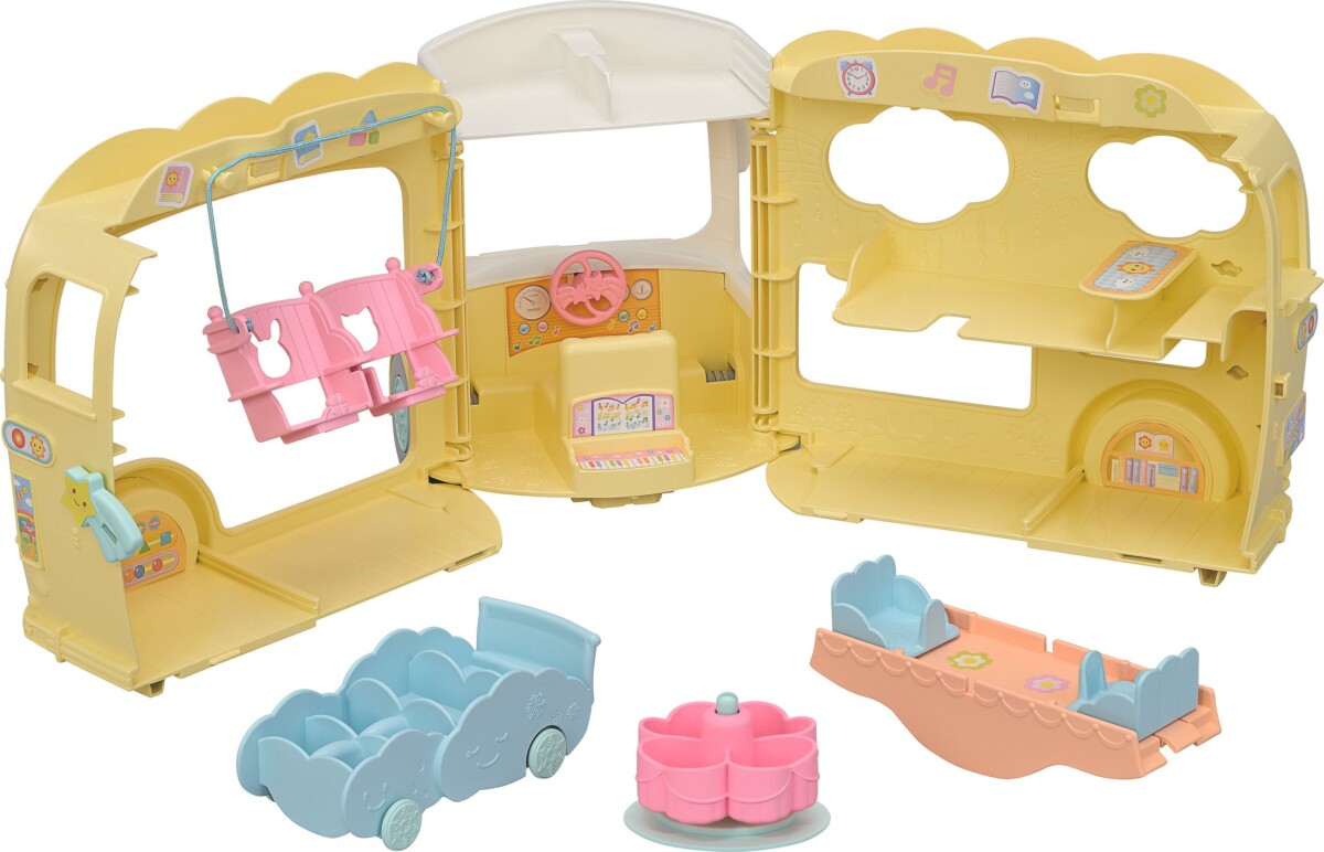 Sylvanian Families - Børnehave Bus Regnbue Sjov - 5744