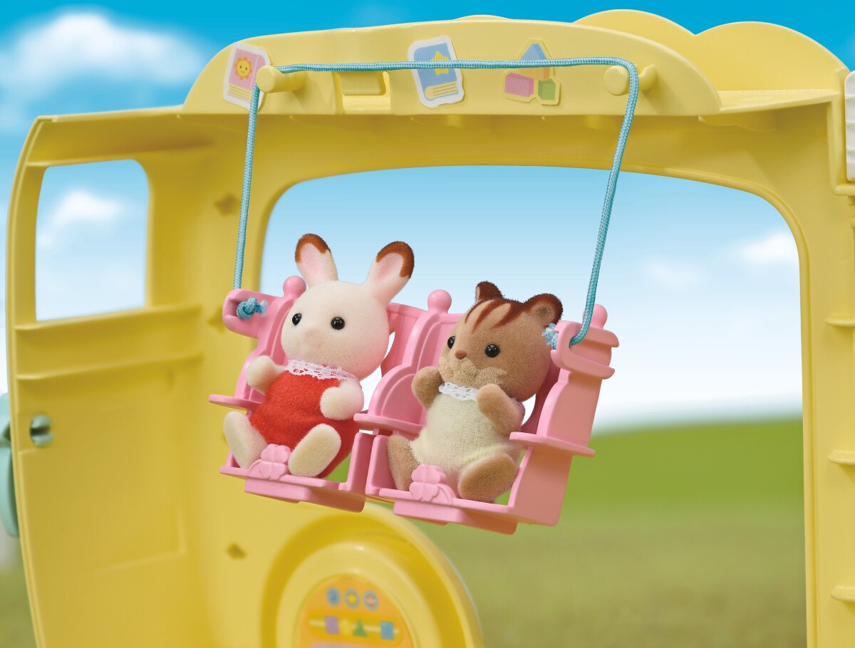 Sylvanian Families - Børnehave Bus Regnbue Sjov - 5744
