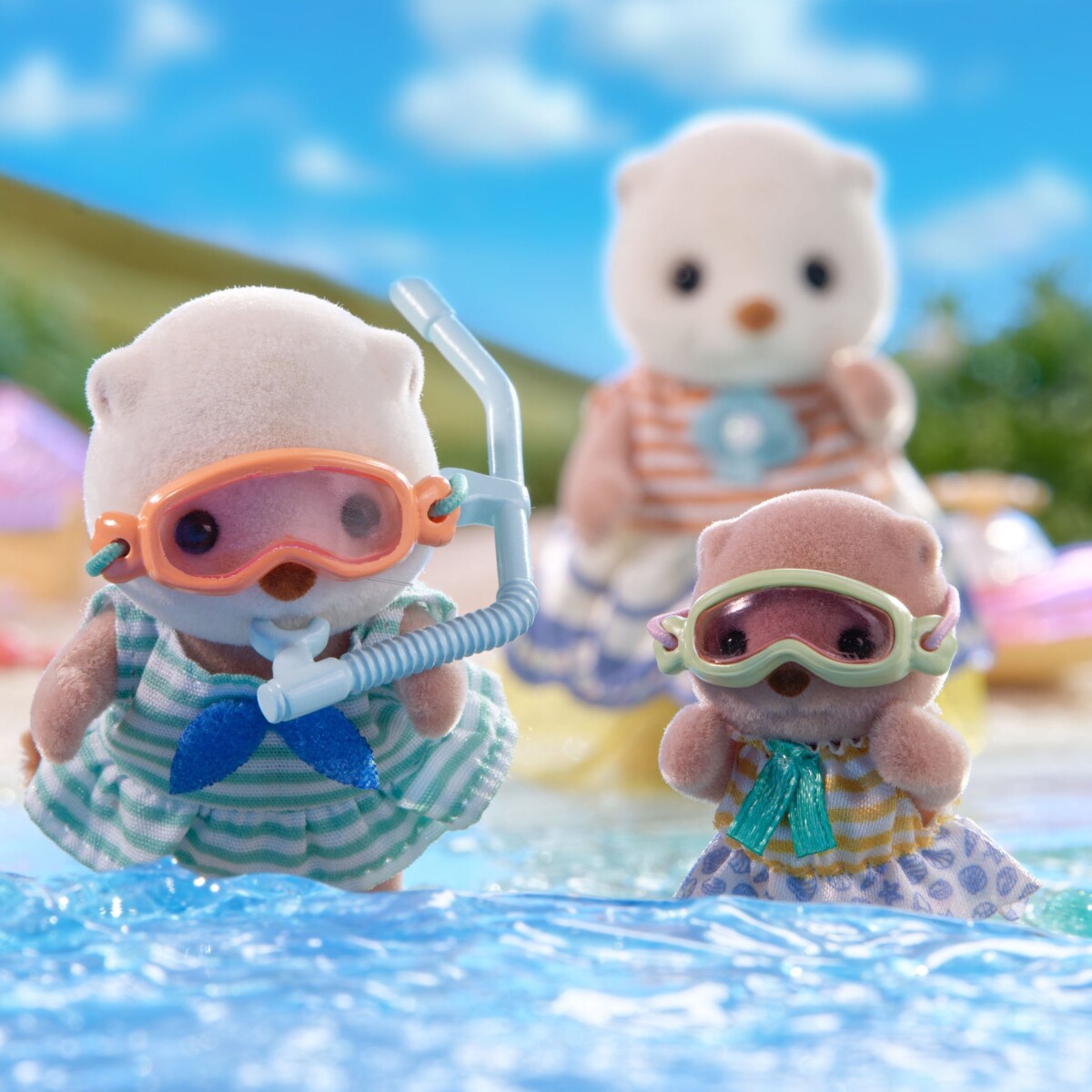 Sylvanian Families - Søstrene Havodder - Plaske Snorkel Sæt 5804
