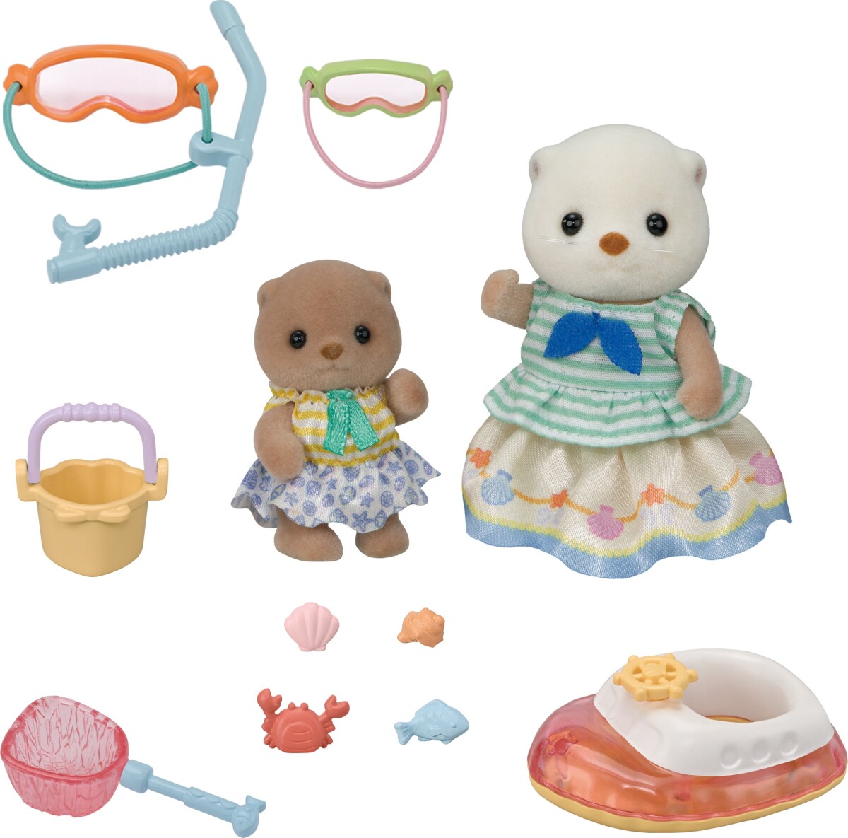 Sylvanian Families - Søstrene Havodder - Plaske Snorkel Sæt 5804