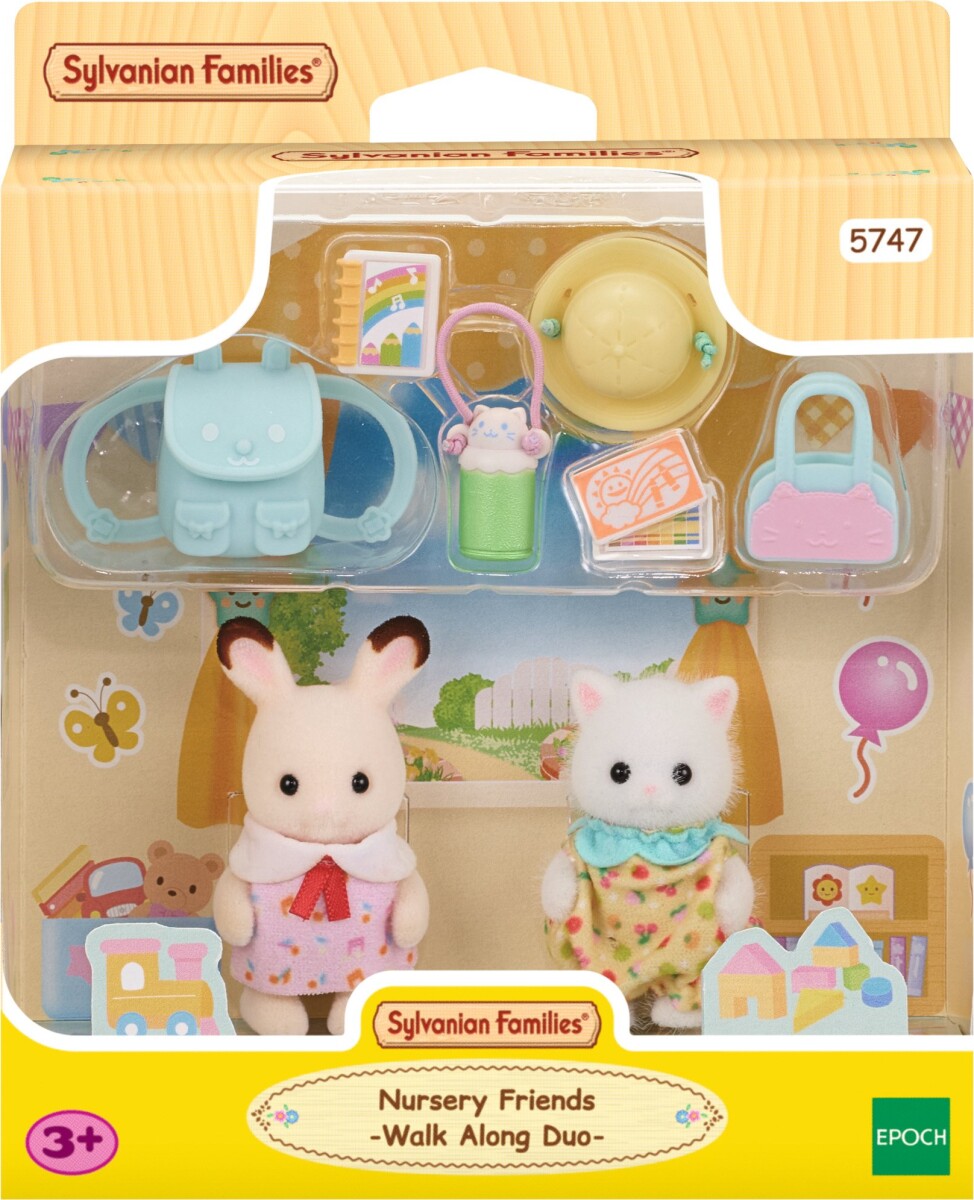 Sylvanian Families - Vuggestue Venner - Walk Along Duo - 5747