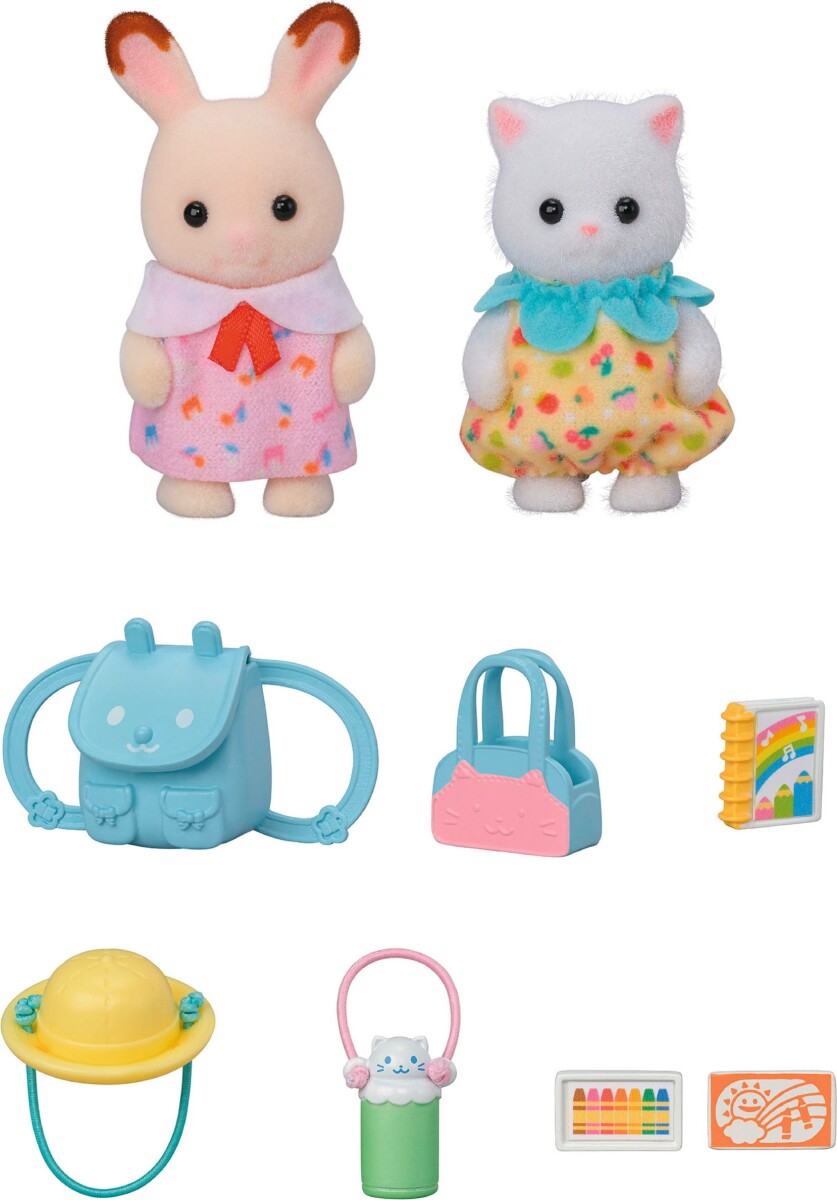 Sylvanian Families - Vuggestue Venner - Walk Along Duo - 5747