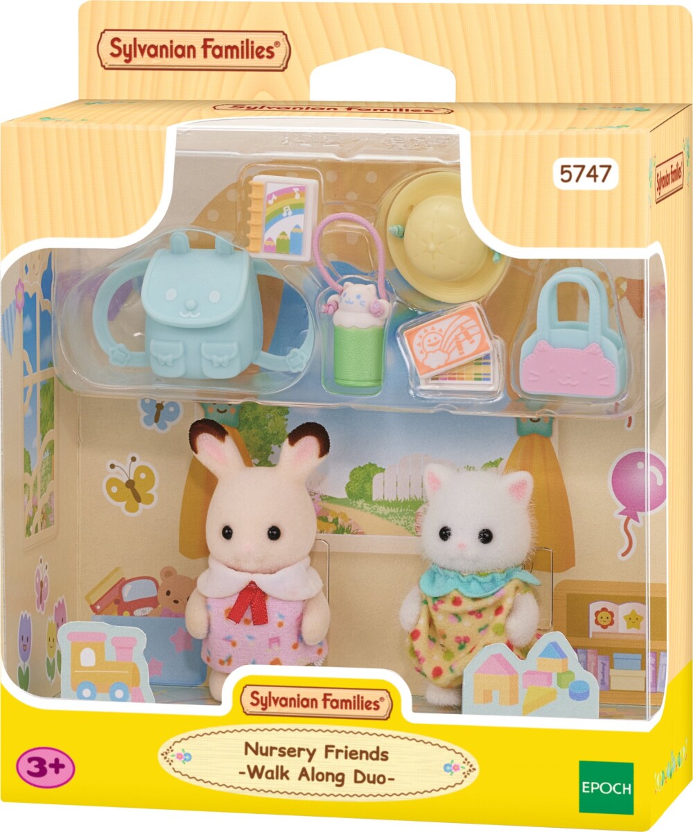 Sylvanian Families - Vuggestue Venner - Walk Along Duo - 5747