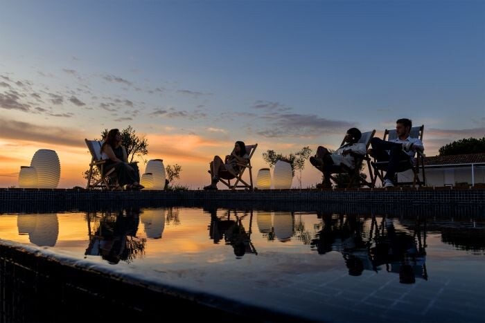 Kooduu Lampe Med Højtaler - Synergi 50S - Bluetooth - Mikamax