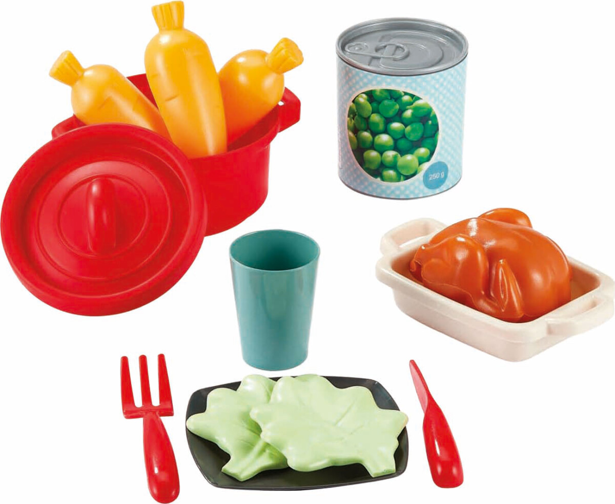 Ecoiffier 12698 - Legemad Sæt I Plastik - 100 Chef - 70 Dele