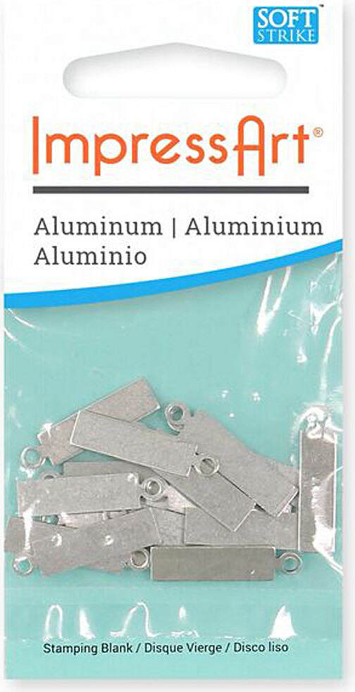 Tag - Rektangel - Str 20X5 Mm - Hulstr 1 9 Mm - Tykkelse 1 3 Mm - Aluminium