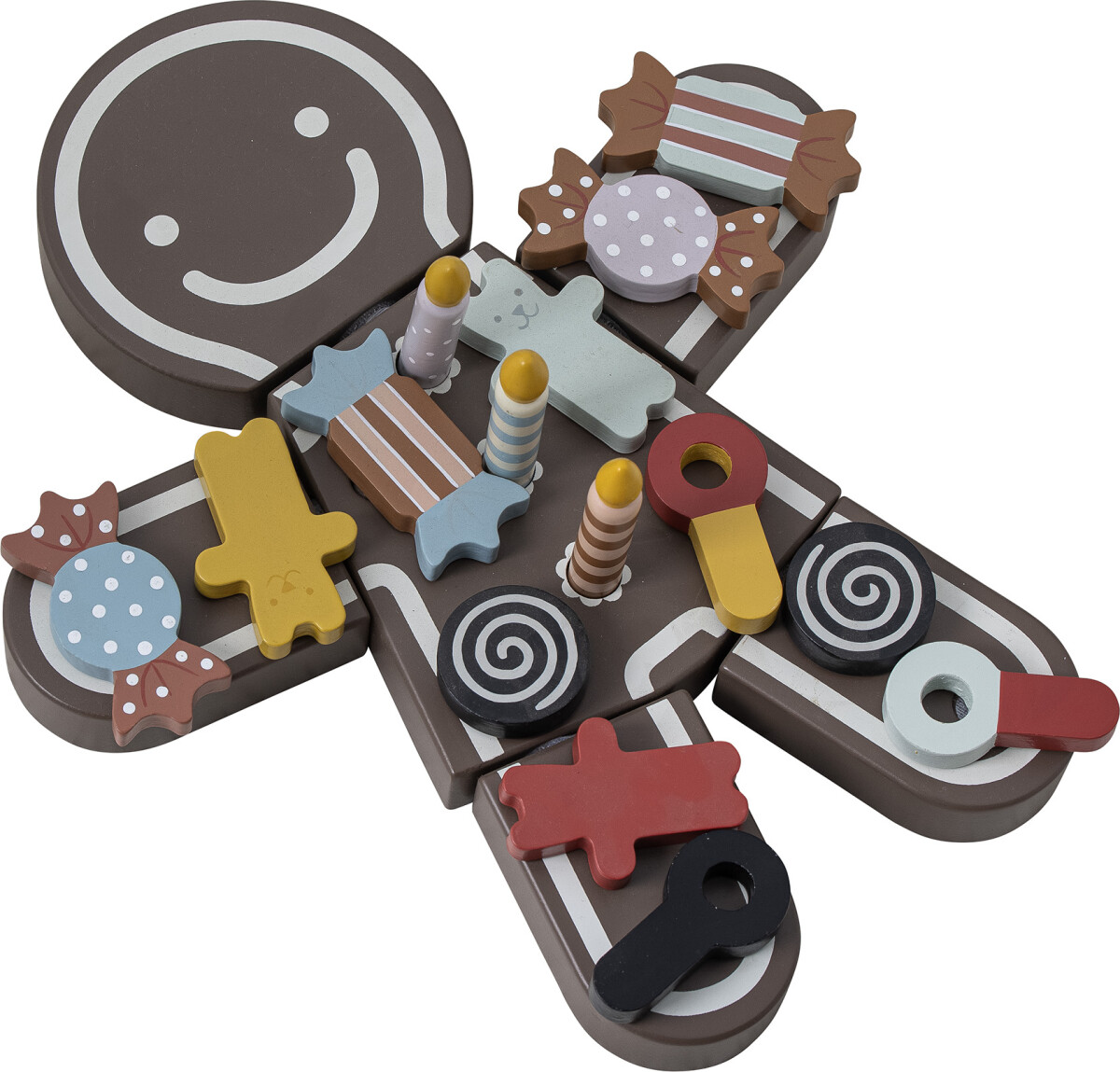 Bloomingville Mini - Tala - Legemad Kage - Brun - Mdf - 16 Dele