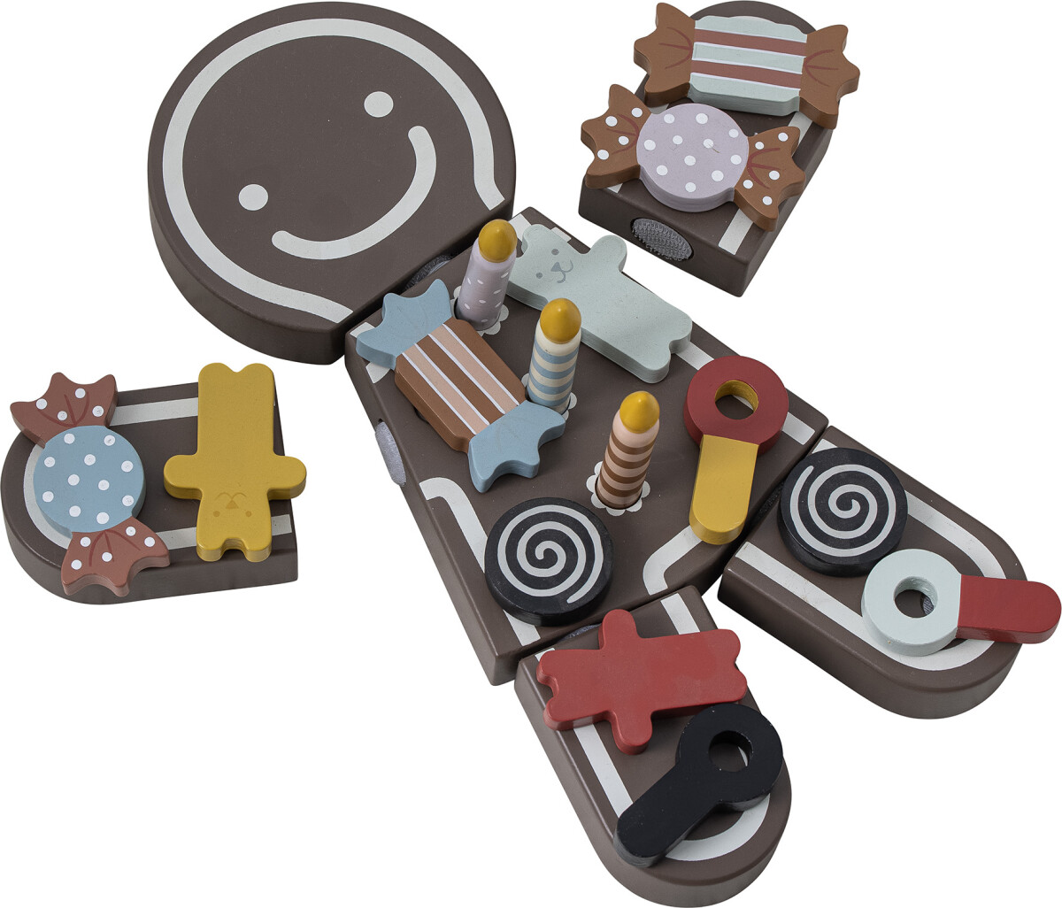 Bloomingville Mini - Tala - Legemad Kage - Brun - Mdf - 16 Dele