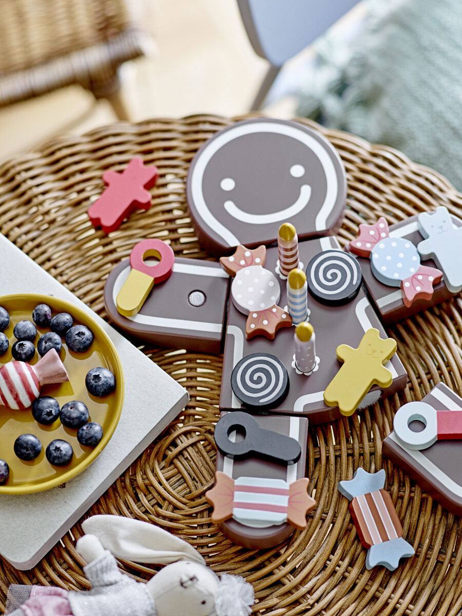 Bloomingville Mini - Tala - Legemad Kage - Brun - Mdf - 16 Dele