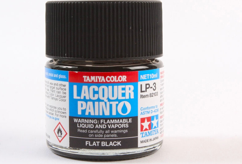 Tamiya - Vernice acrilica lucida X18 Semi Gloss BLK 10 ml