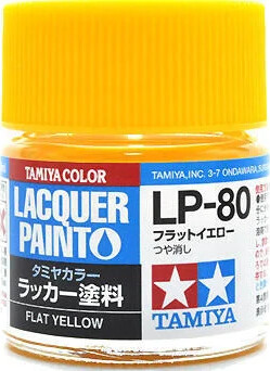 Tamiya - Lacquer Paint - Lp-80 Flat Yellow - 82180