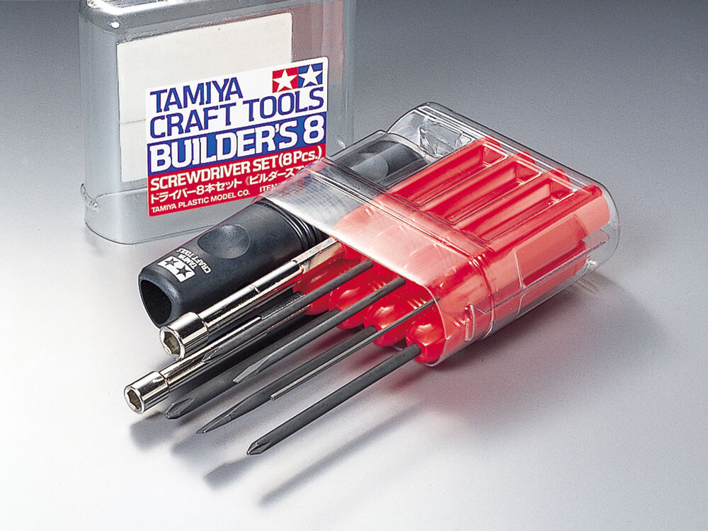 Tamiya - Craft Tools - Værktøj Til Modelbygning - 8 Dele - 74023