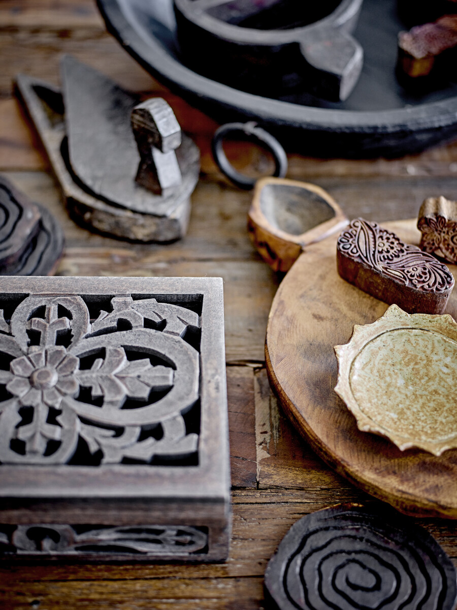 Creative Collection - Tara Dekorationsbakke - Natur - Genanvendt Træ