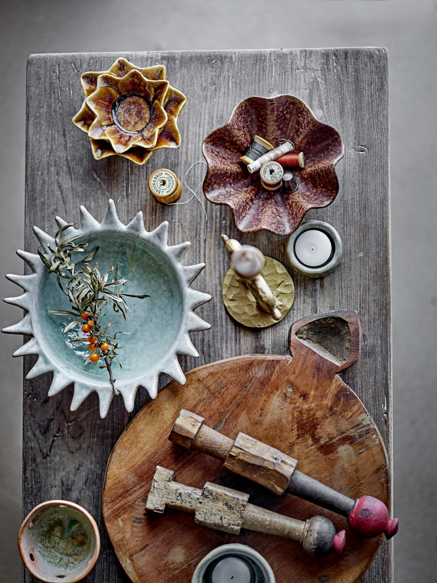 Creative Collection - Tara Dekorationsbakke - Natur - Genanvendt Træ