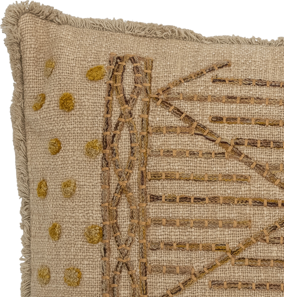 Bloomingville - Taranto Pude - Natur - Bomuld - 45X45 Cm