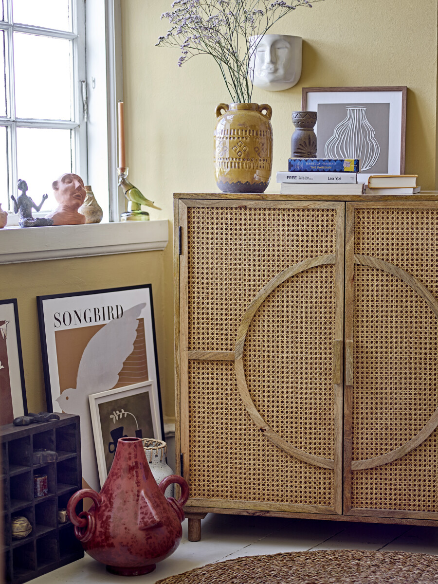 Bloomingville - Tarun Deko Vase - Brun - Stentøj - H 35 5 Cm