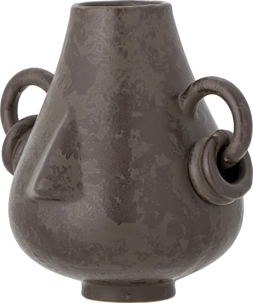 Bloomingville - Tarun Deko Vase - Brun - Stentøj - H 18 Cm