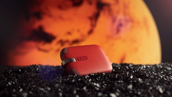 Tau - Powerbank - Usb-C Lightning Microusb - Rød - 1400 Mah