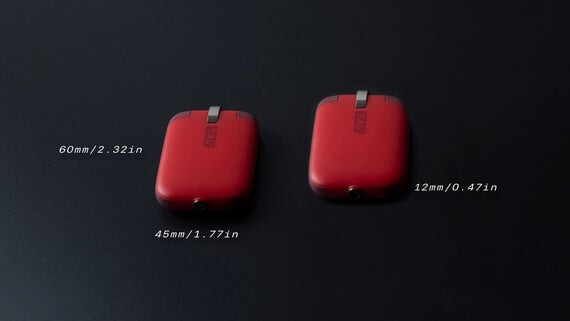 Tau - Powerbank - Usb-C Lightning Microusb - Rød - 1400 Mah