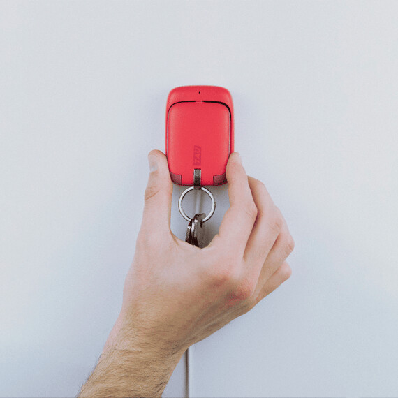 Tau - Powerbank - Usb-C Lightning Microusb - Rød - 1400 Mah