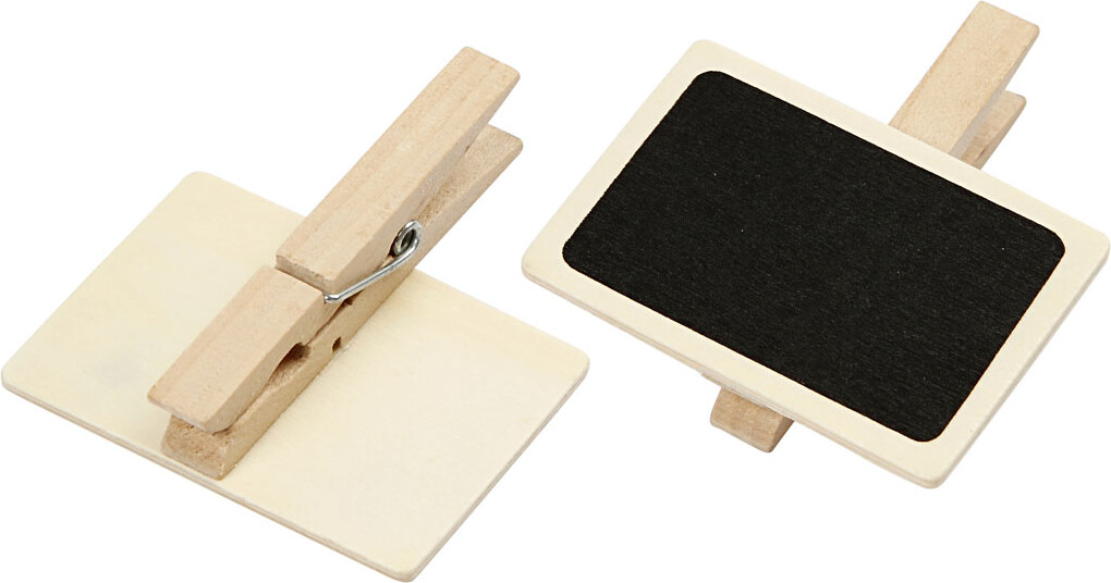 Tavle Med Klemme - Str 6 8X4 7 Cm - 100 Stk