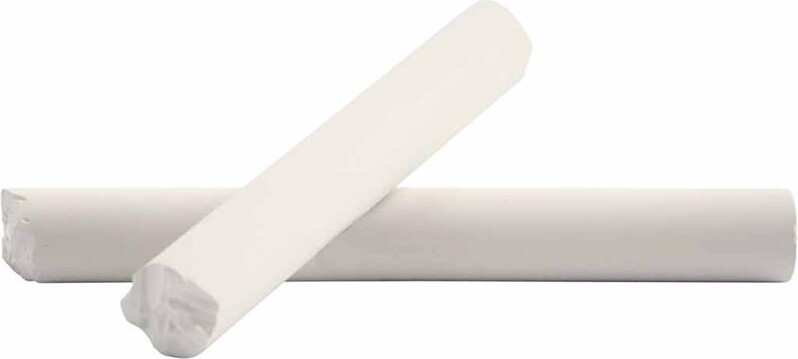 Tavlekridt - L 8 Cm - Ø 10 Mm - Hvid - 10X10 Stk